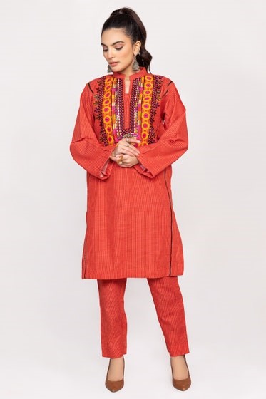 Needle Craft Embroidered Shirt And Trouser