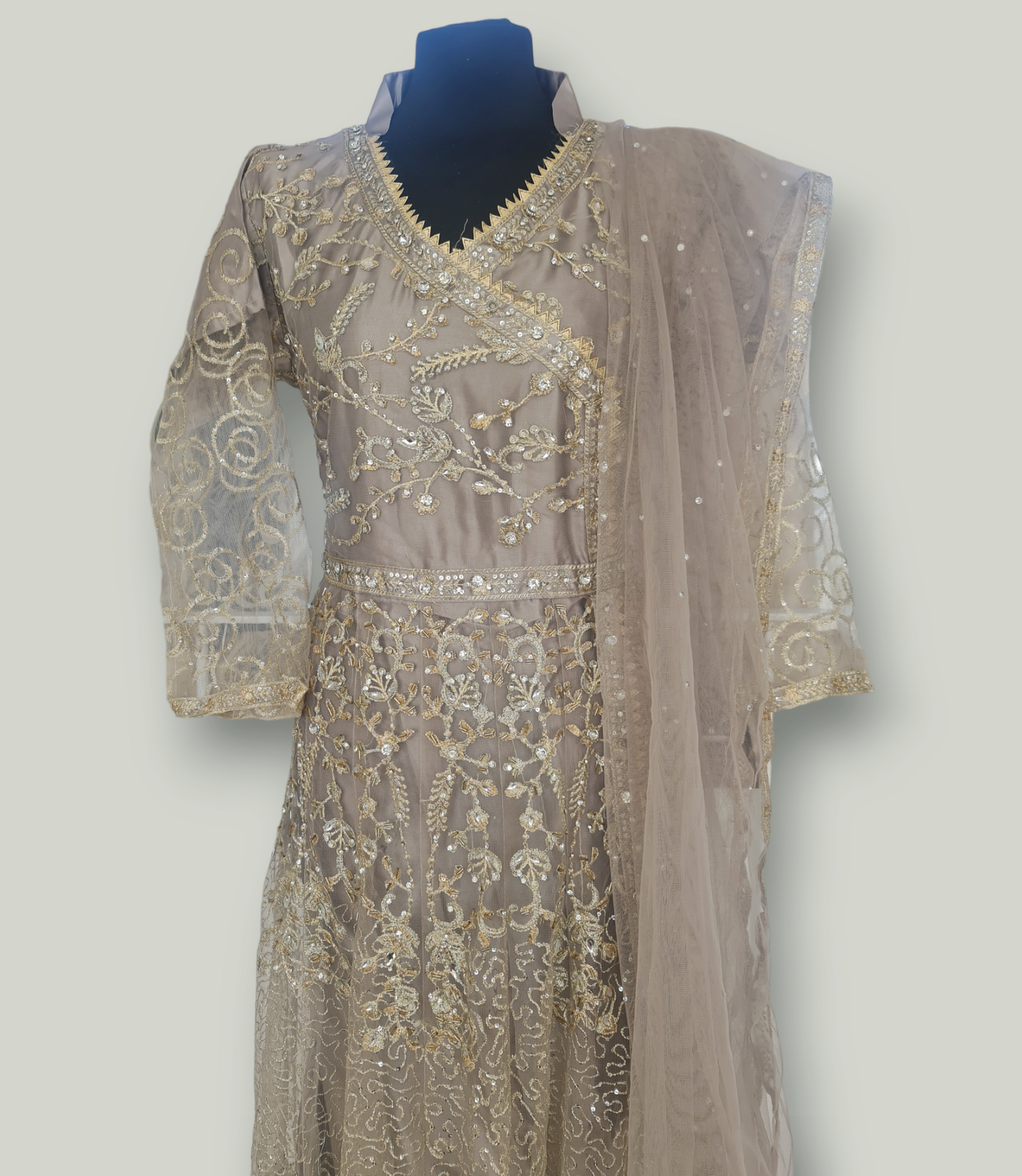 Size Large Heavy Embroidered Dress