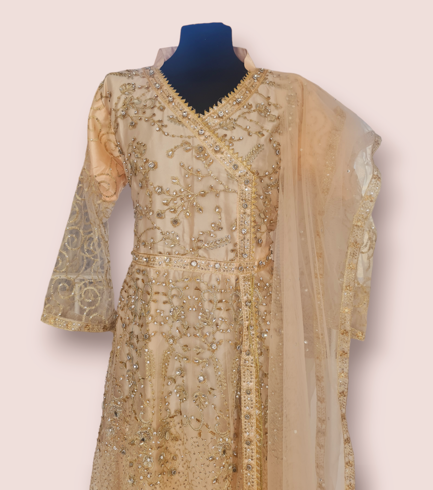 Size Large Heavy Embroidered Dress