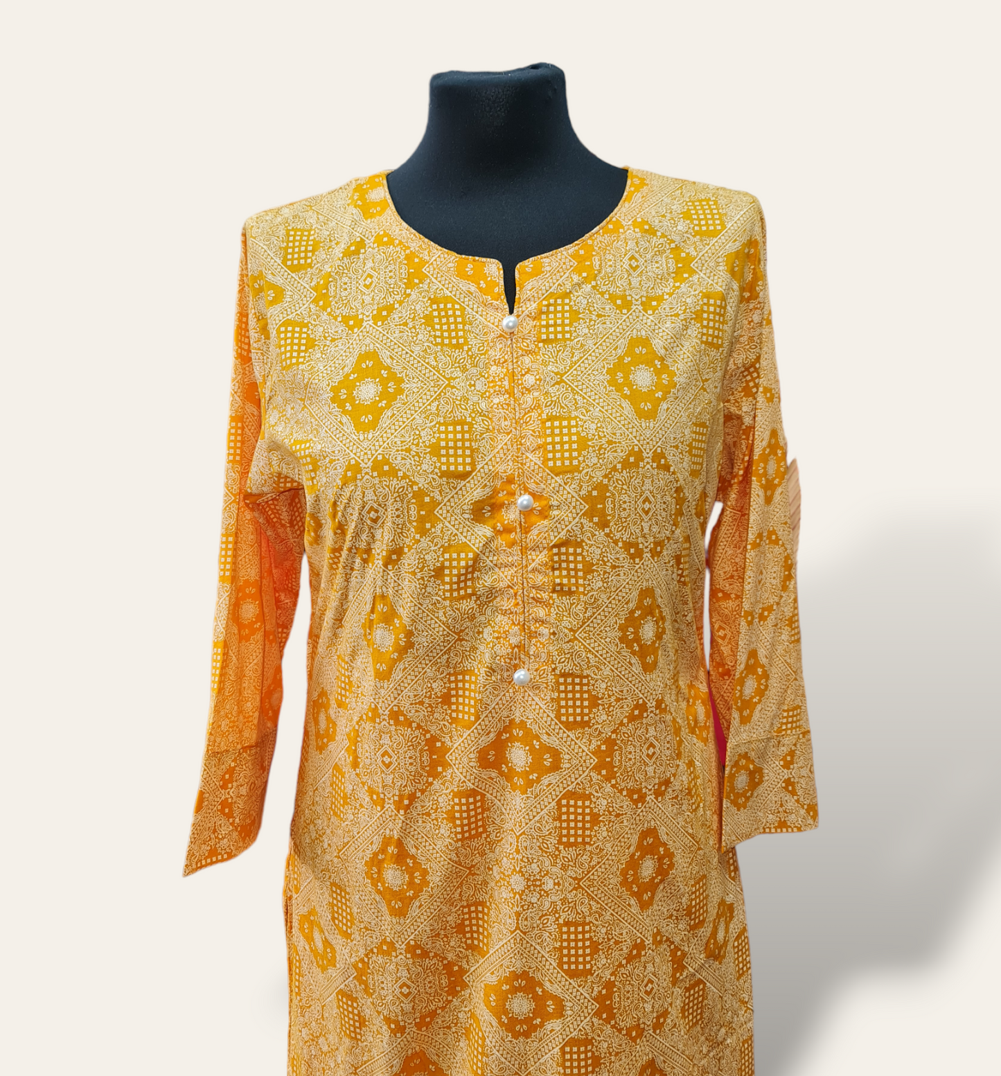 Yellow Digital printed 2 Piece Suit