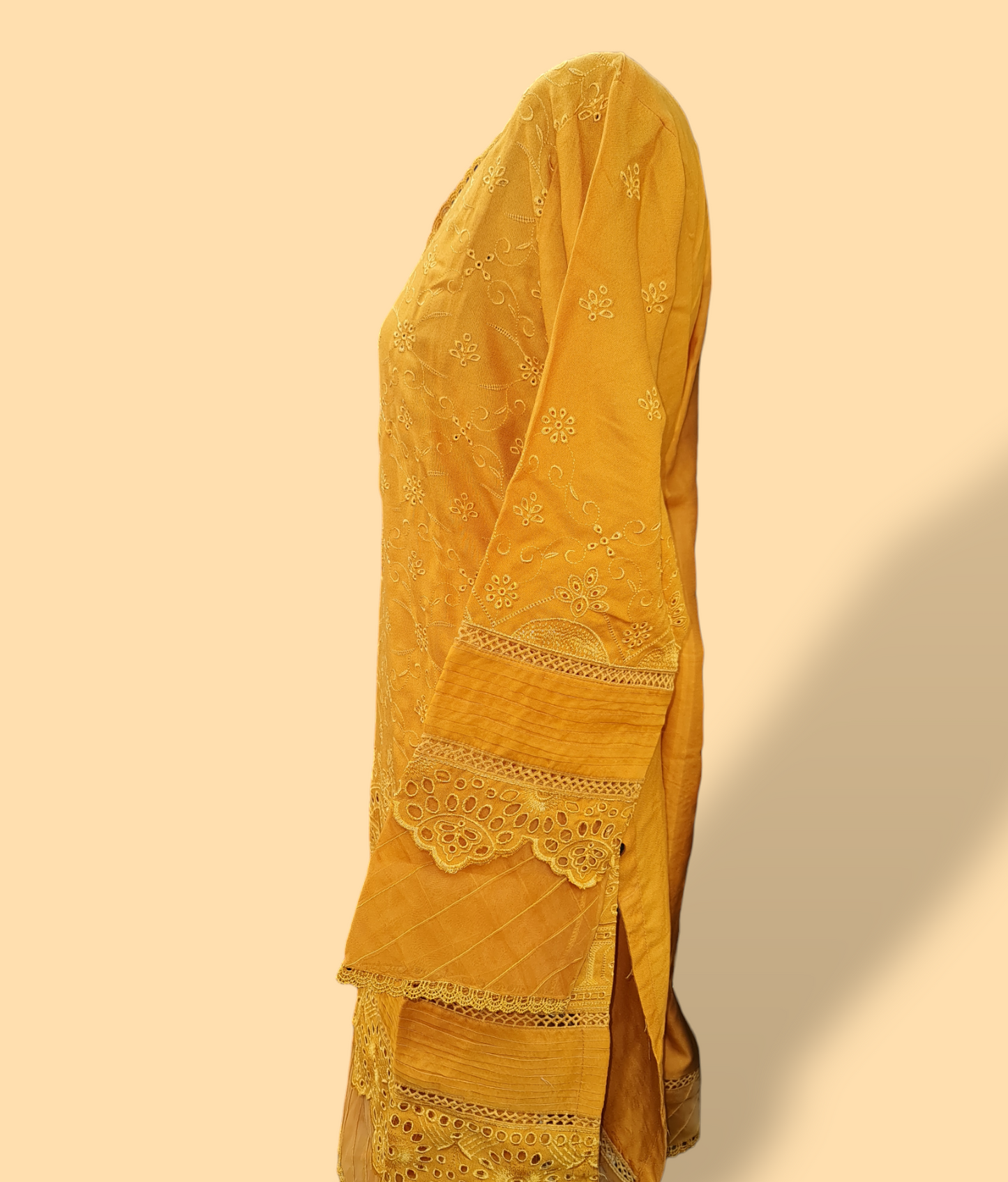 Yellow Dhanak Suit