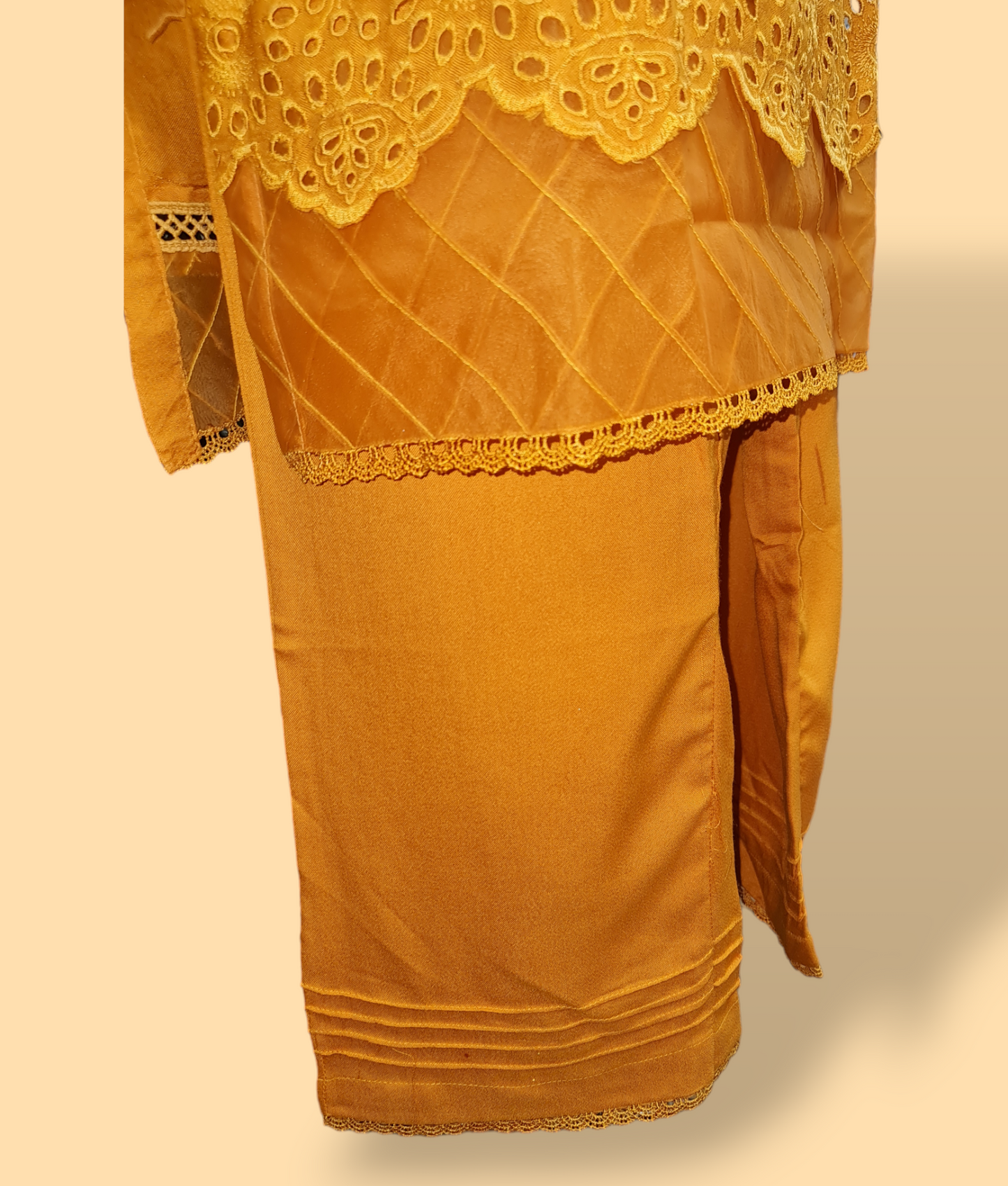 Yellow Dhanak Suit