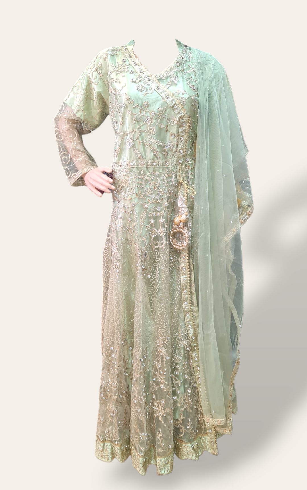 Size Large Heavy Embroidered Dress
