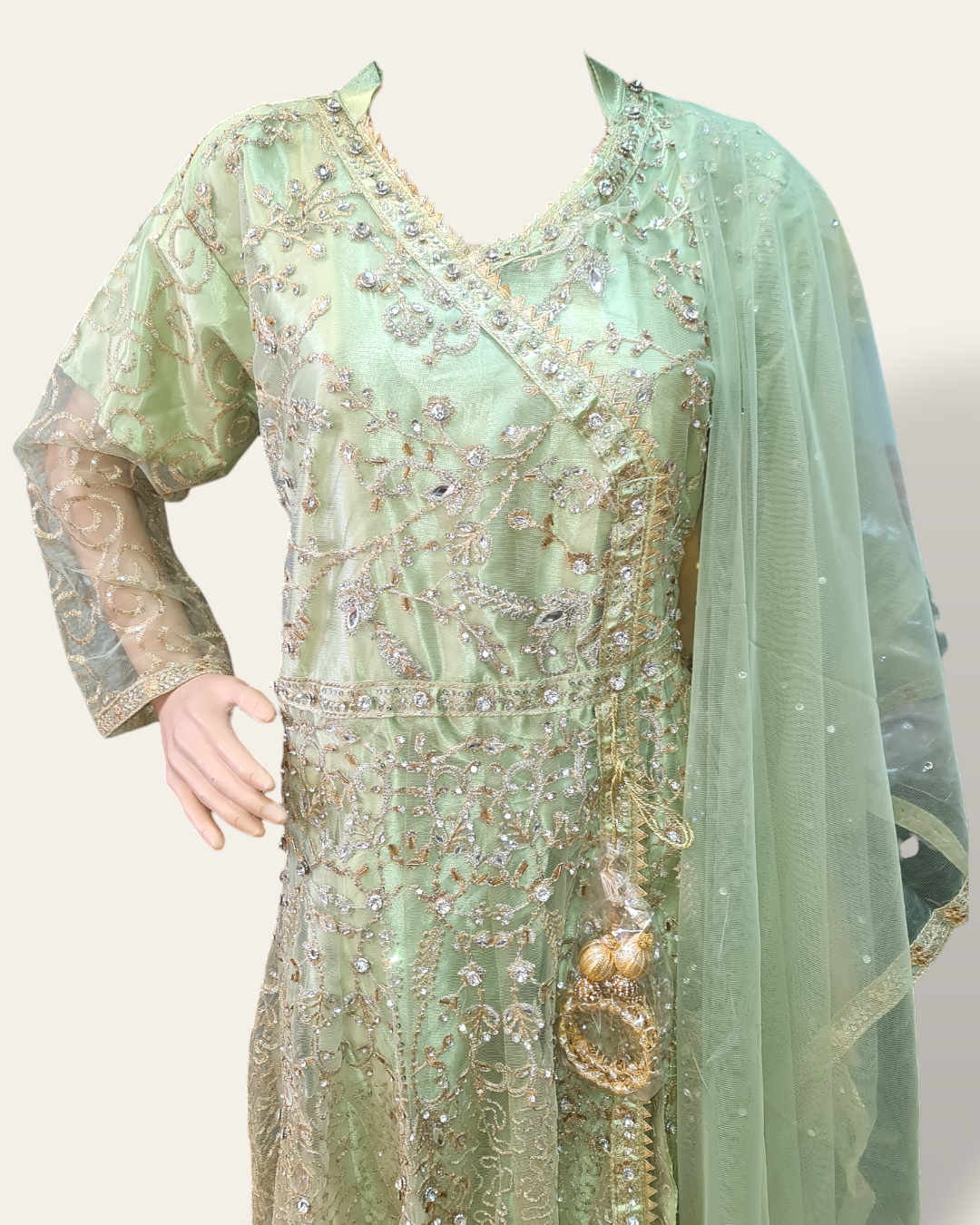 Size Large Heavy Embroidered Dress