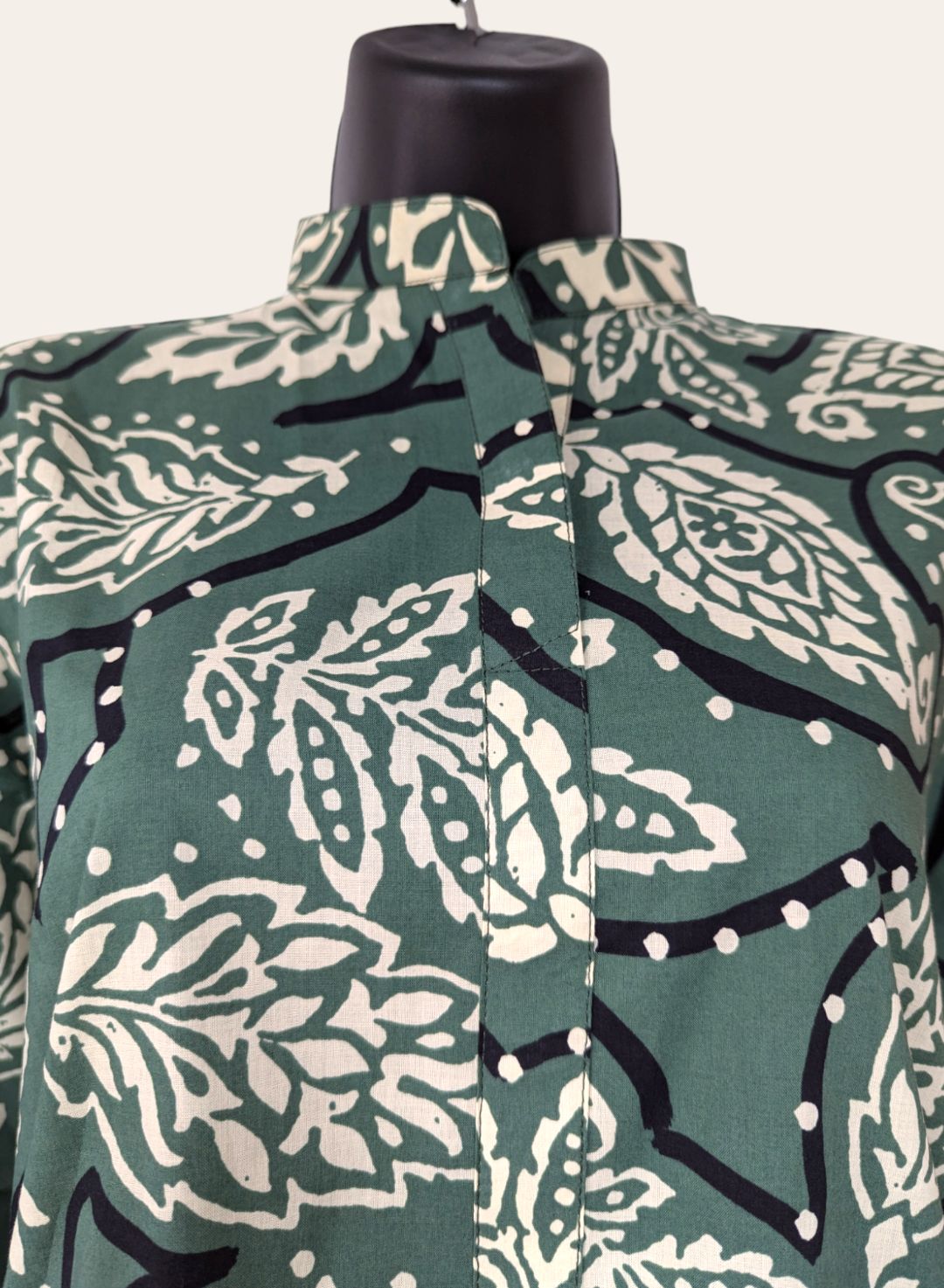 Green and beige readymade 2 piece suit