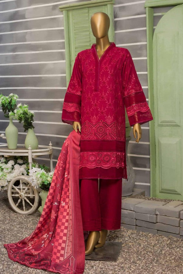 Pink Dhanak Readymade Suit