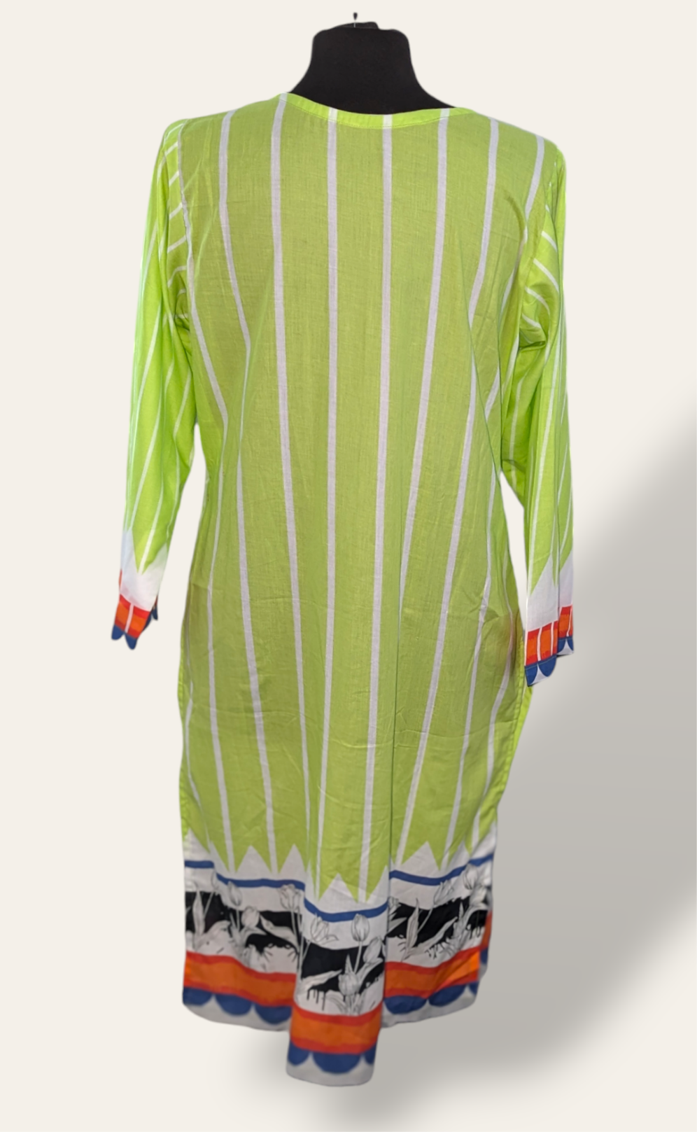 Luminous yellow Printed small kurti