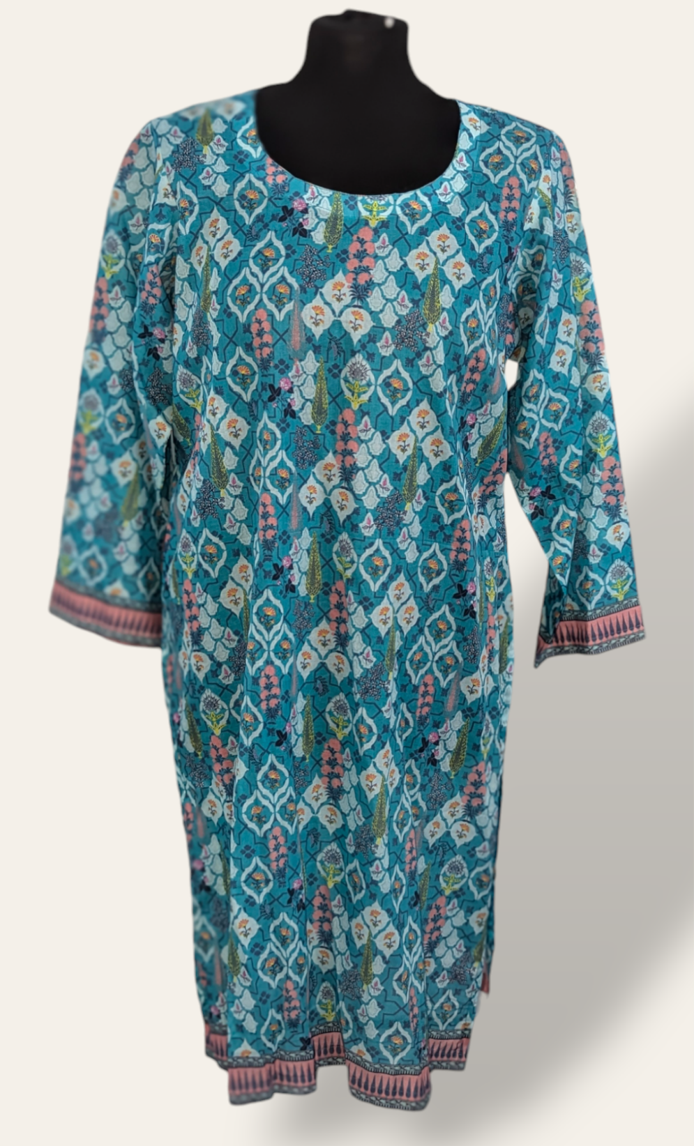 Blue Printed large/medium kurti