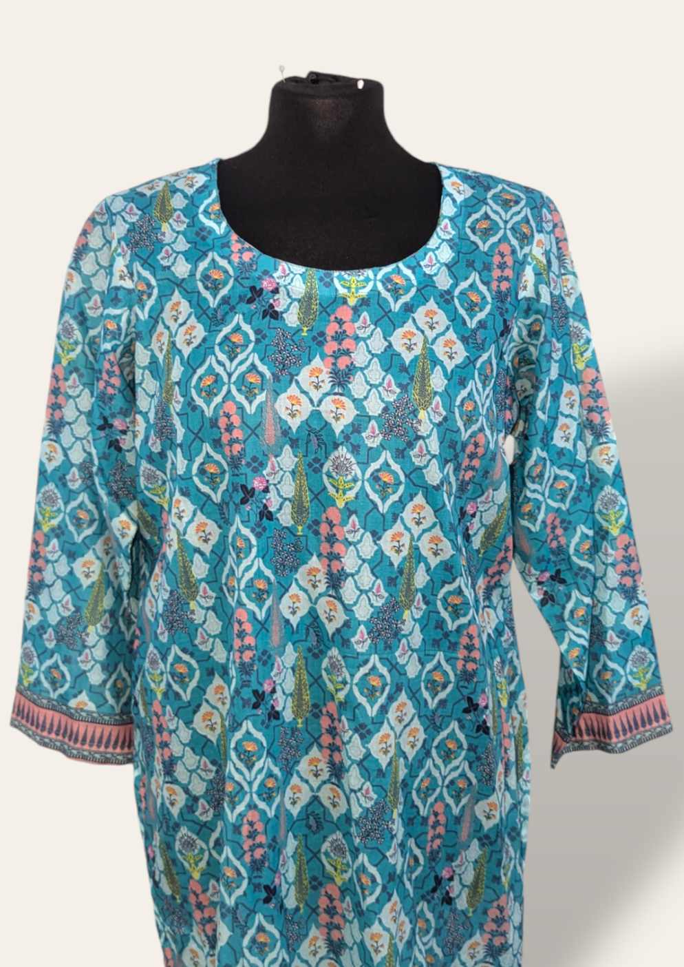 Blue Printed large/medium kurti