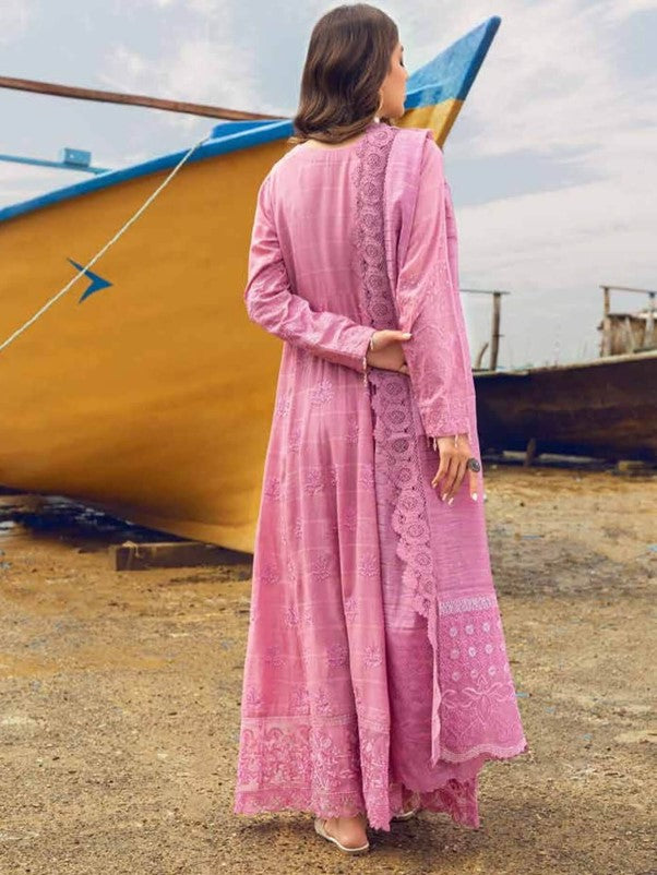 Pink Unstitched Karandi Suit