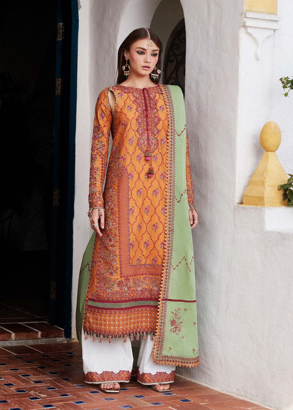 3 Piece Lawn semi-stitched Suit