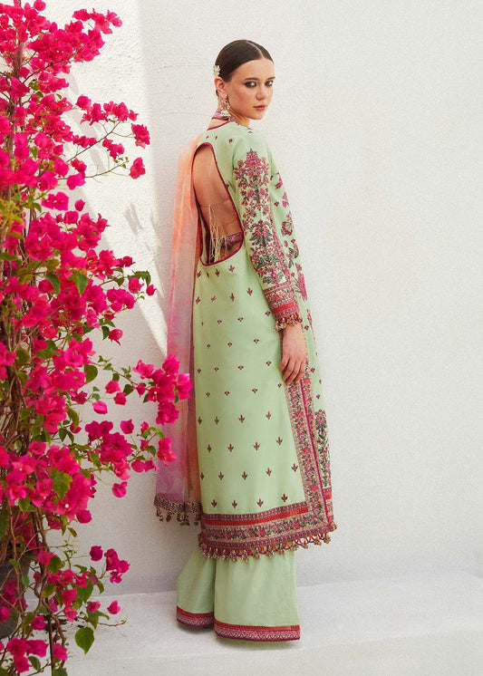 3 Piece Lawn & Organza semi-stitched Suit