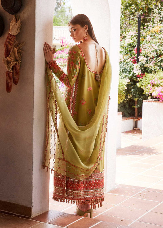 3 Piece Lawn & Organza semi-stitched Suit