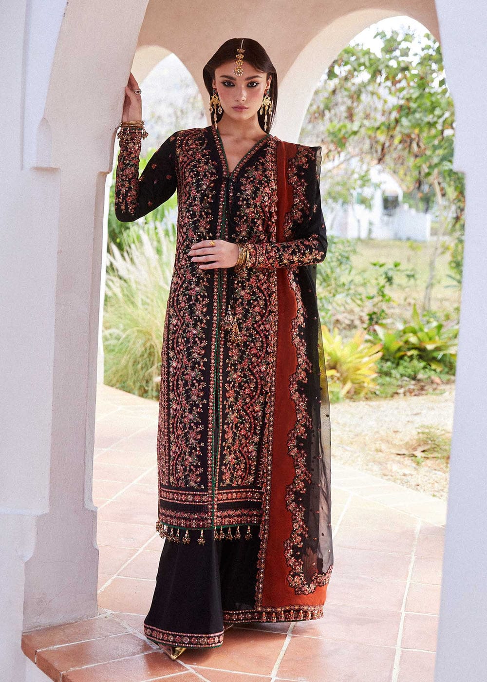 3 Piece Lawn & Organza Unstitched Suit