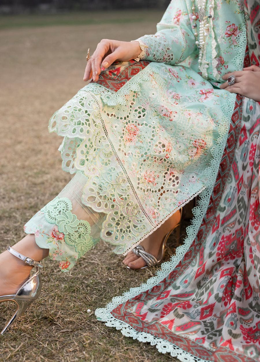 Embroidered Schiffli 3 Piece Suit