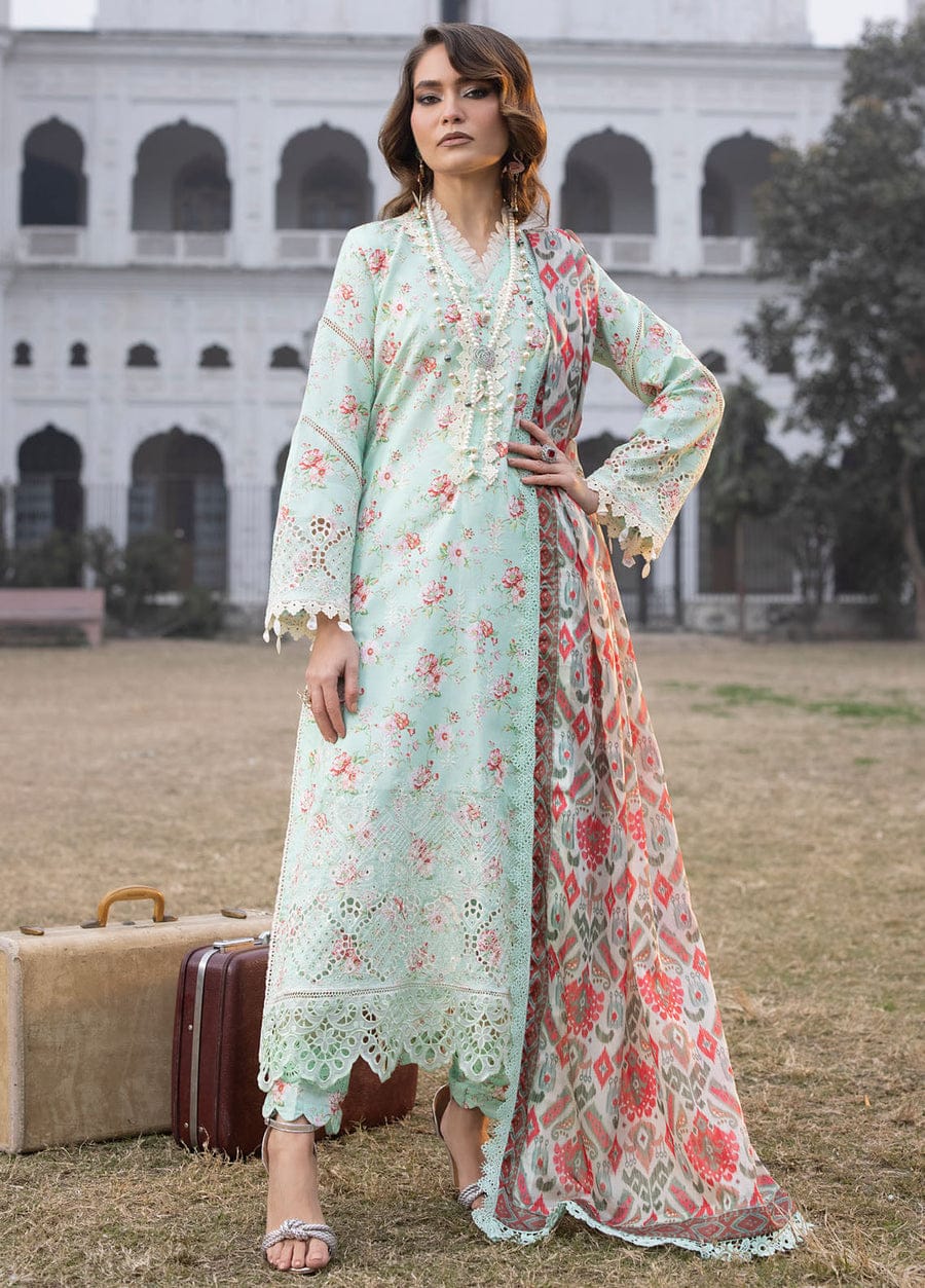 Embroidered Schiffli 3 Piece Suit