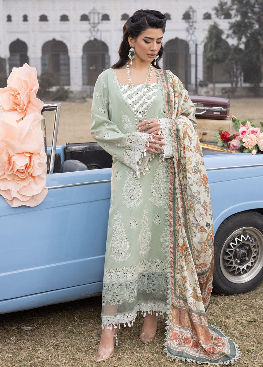 Embroidered Schiffli 3 Piece Suit