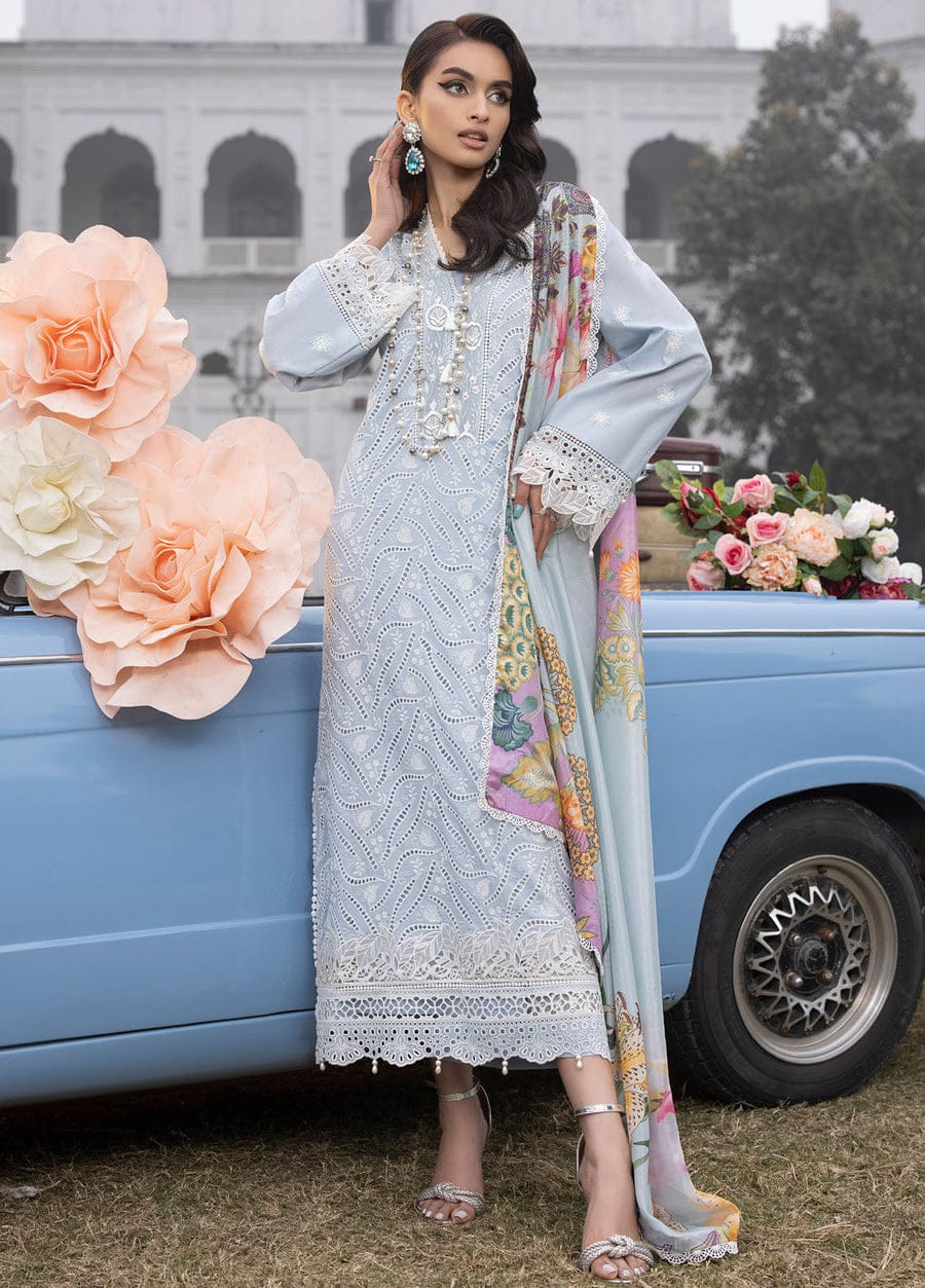 Embroidered Schiffli 3 Piece Suit