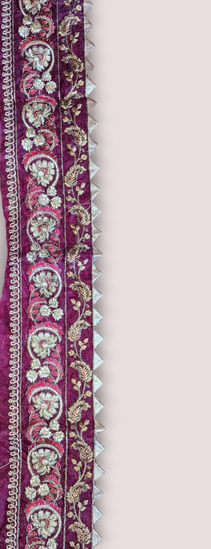 Purple Unstitched printed embroidered lawn suit